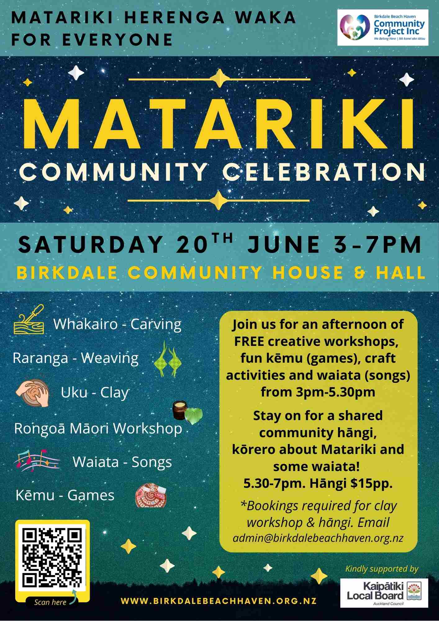 2026 Community Night Matariki