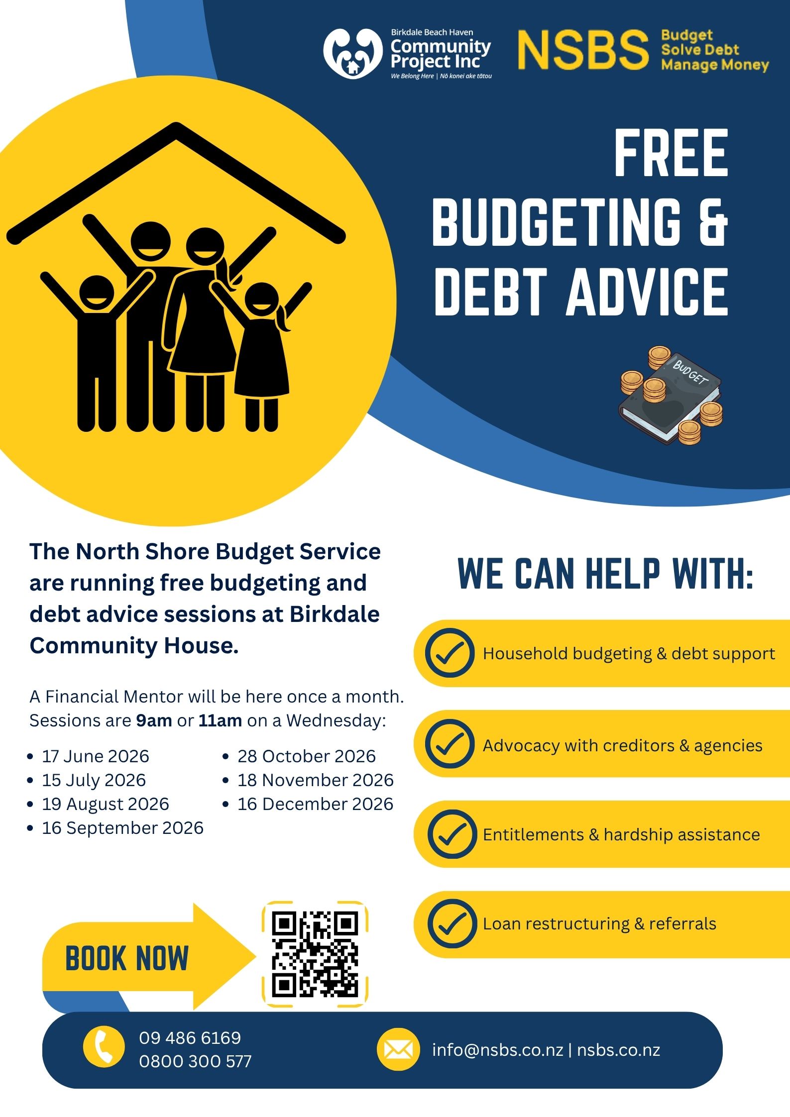 Blue and Orange Modern Professional Financial Services Poster (1)