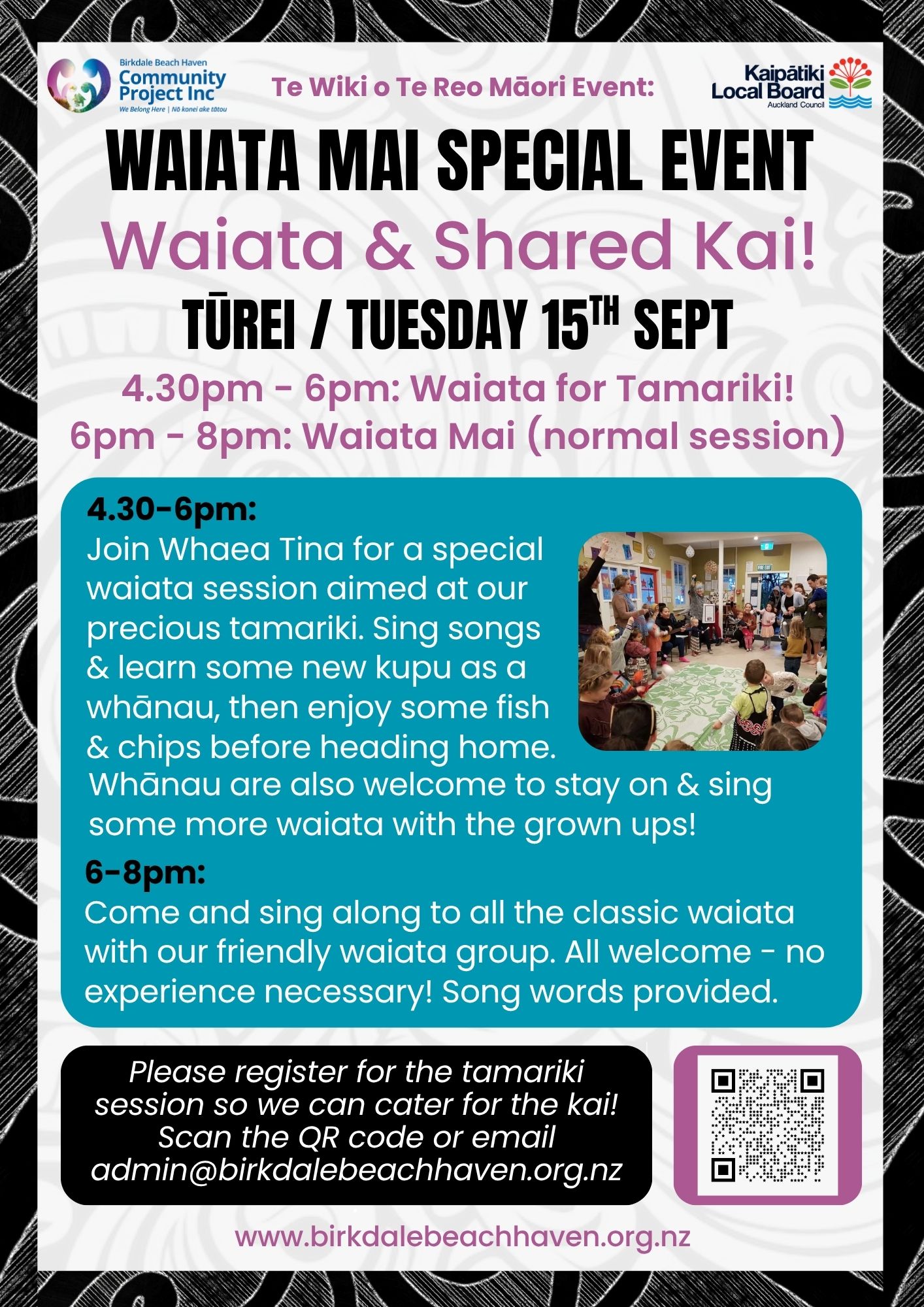 Event 2 Waiata Tamariki