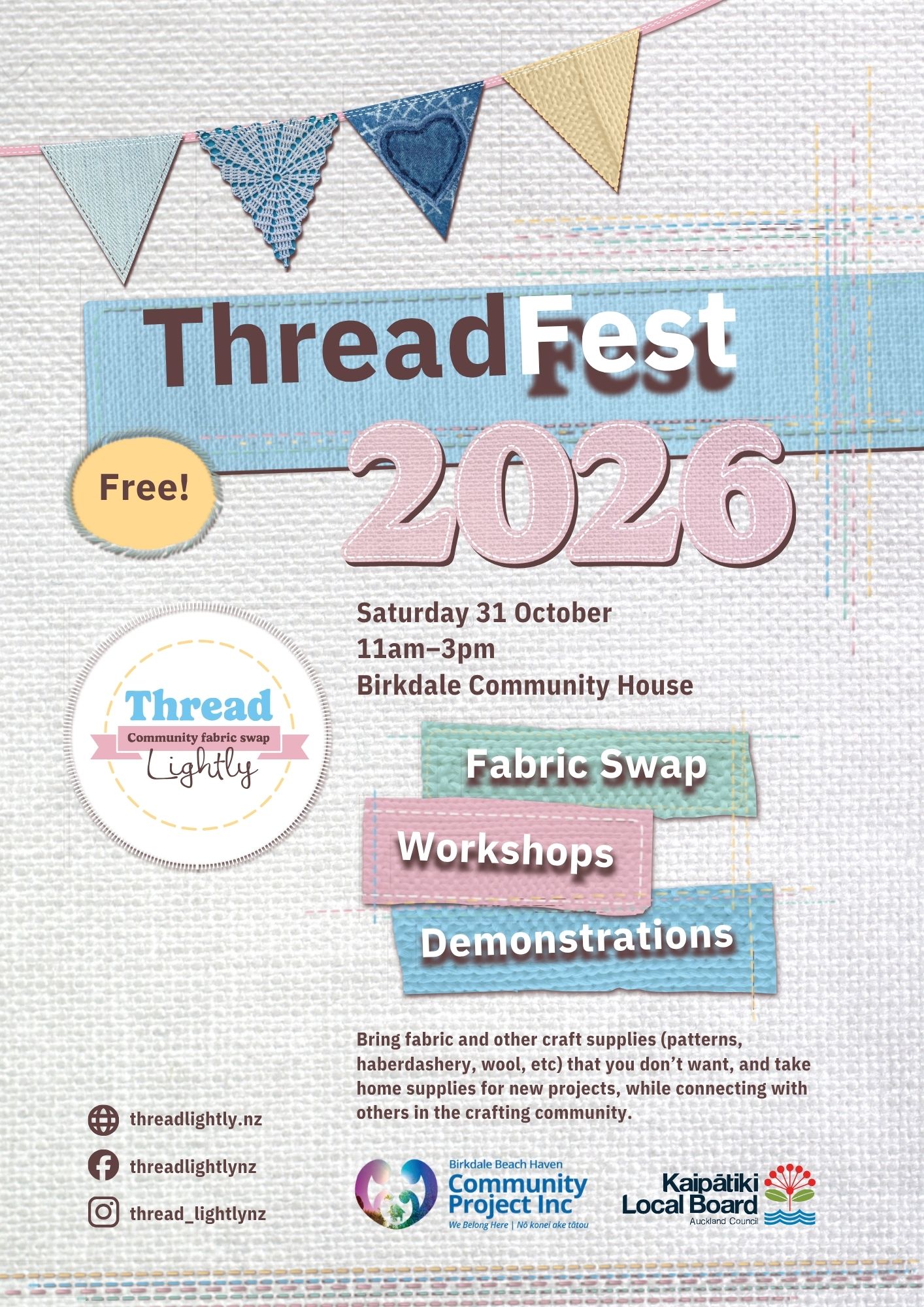 Threadfest A4 poster